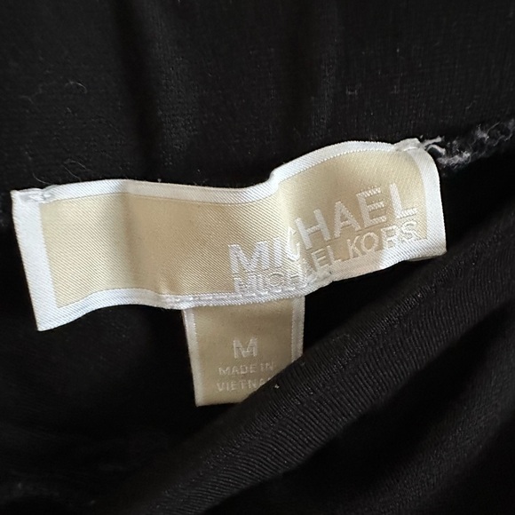 Michael Kors Faux Leather Stripe Leggings - Picture 3 of 5